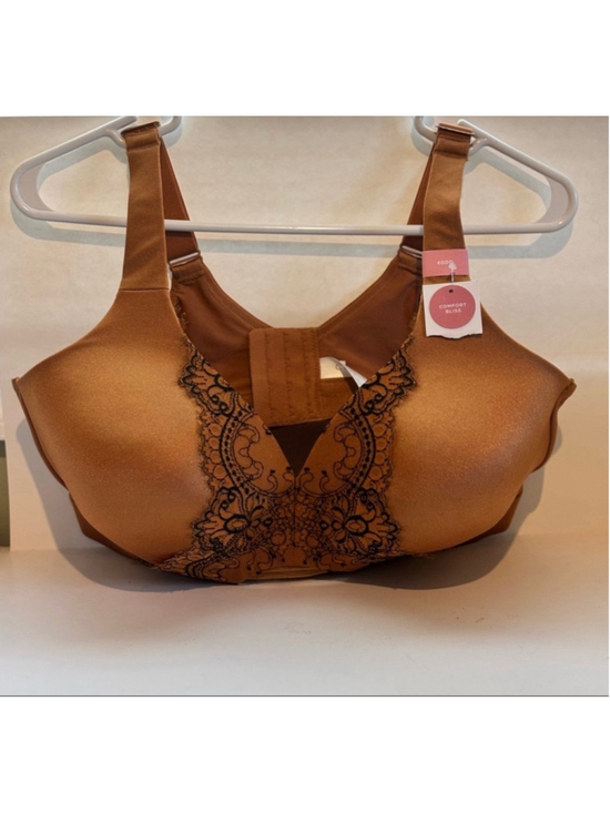 Cacique Other - Women's Cacique 40DD Brown & Black Lace Comfort Bliss No-Wire Bra